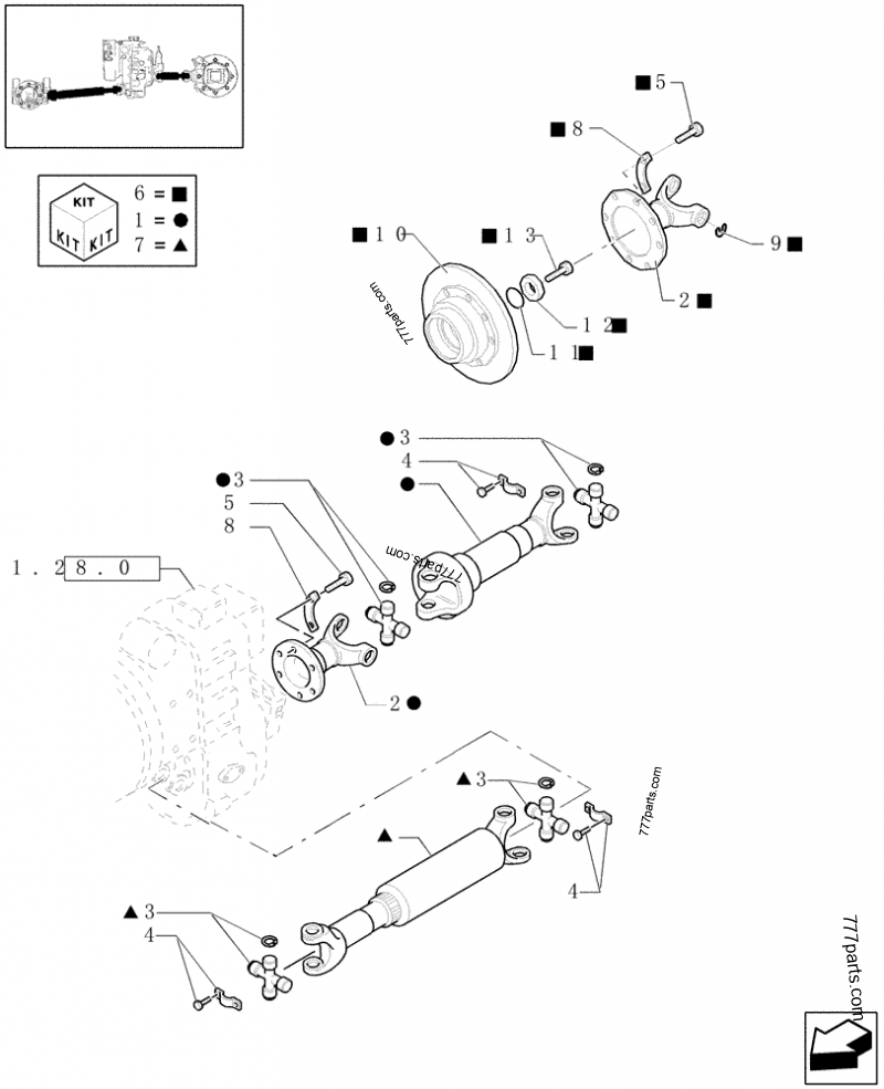 85820157 FLANGE Case spare part