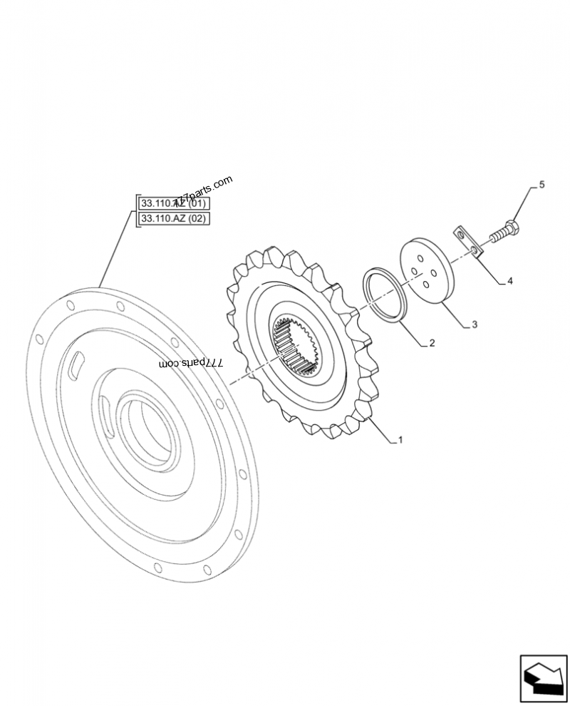 87625361 SHIM,3.4mm Thk - Case spare part | 777parts.com