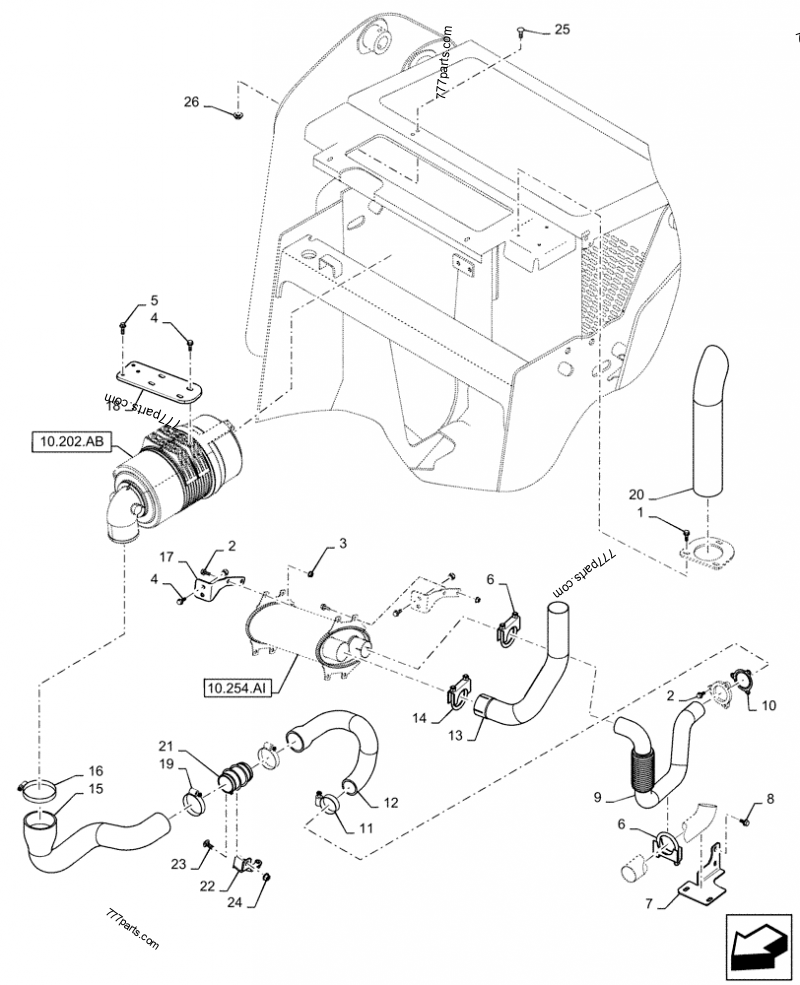 84198602-pipe-coupling-60mm-od-x-93mm-oal-case-spare-part-777parts