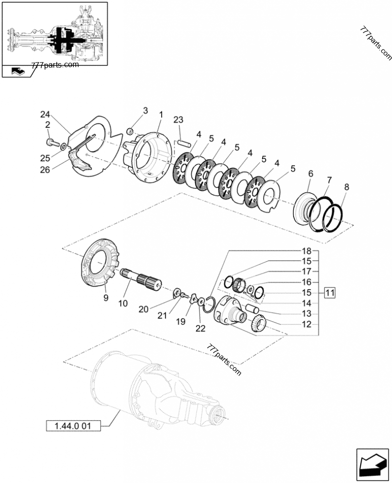 81820846 SNAP RING,2.08mm Thk, Ext - Case spare part