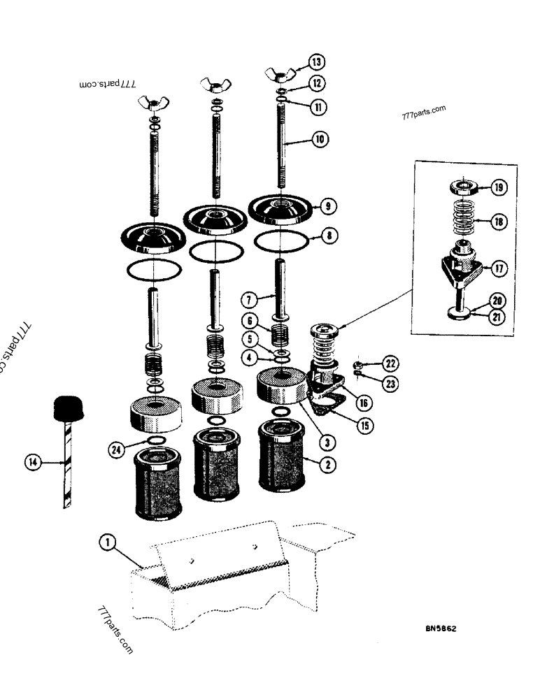 74258 Case spare part