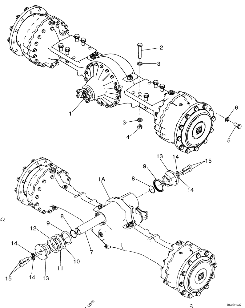 8602380 REAR AXLE - Case spare part | 777parts.com