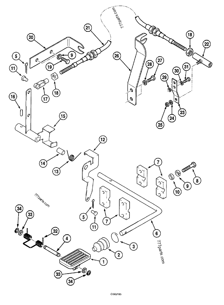 その他 PEBU 838-3640 PIN,M6 x 40, Coiled - 8383640 - Case spare part