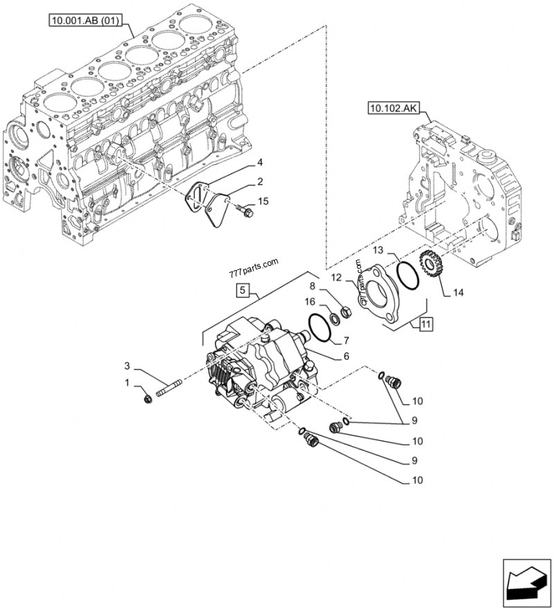 84385110 FUEL INJECTION PUMP - Case spare part | 777parts.com