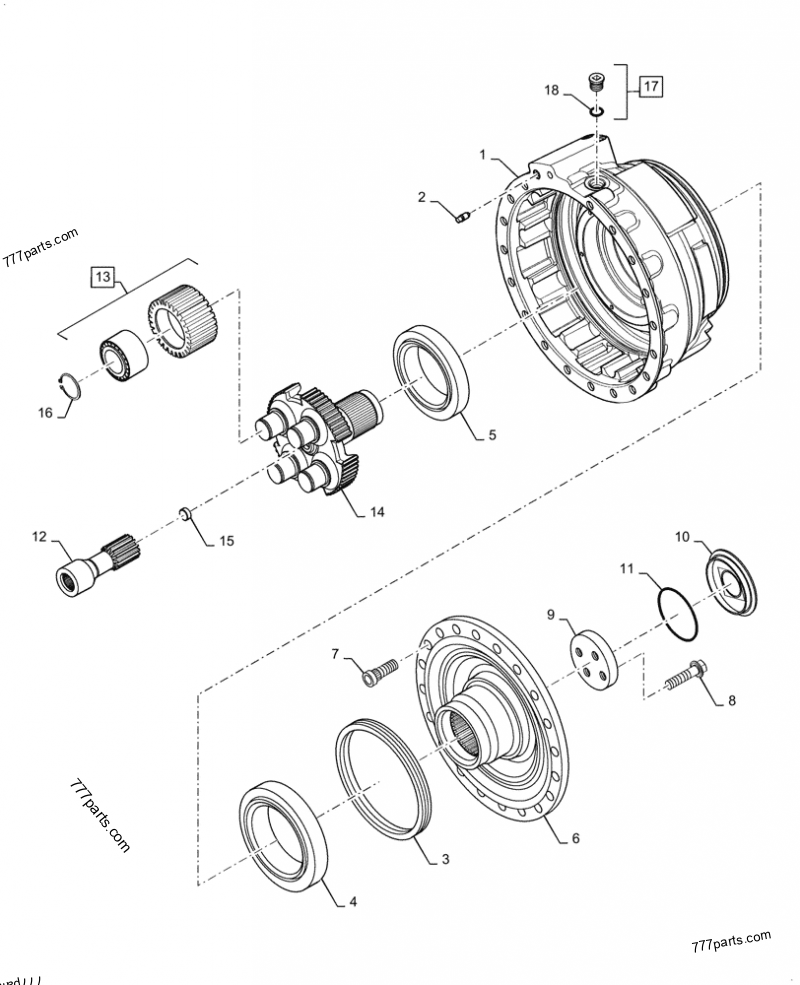 84497842 GEAR - Case spare part | 777parts.com