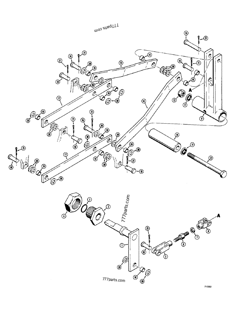 T40062 CLEVIS - Case spare part | 777parts.com