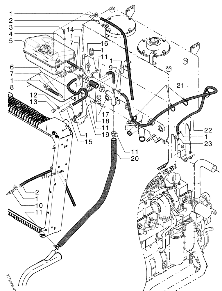 84227067 TANK - Case spare part | 777parts.com