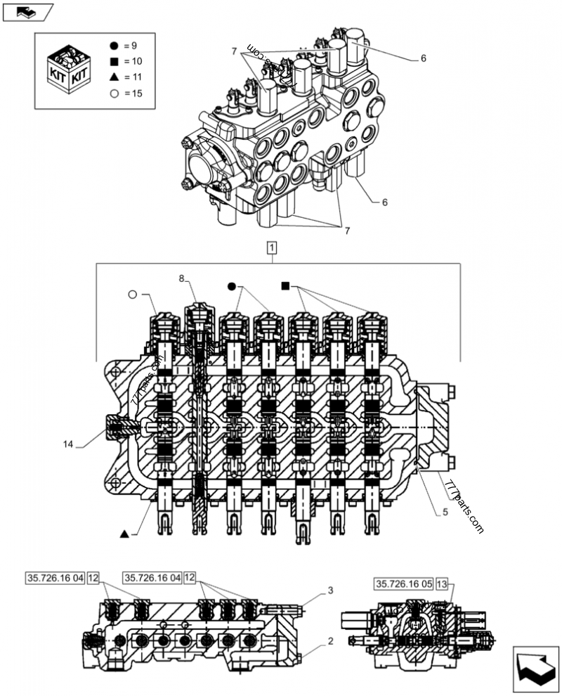 (新品) DLL-20PD-JCB5 ２点まとめ売りSET Engine-Part-370-7998-for-E323D
