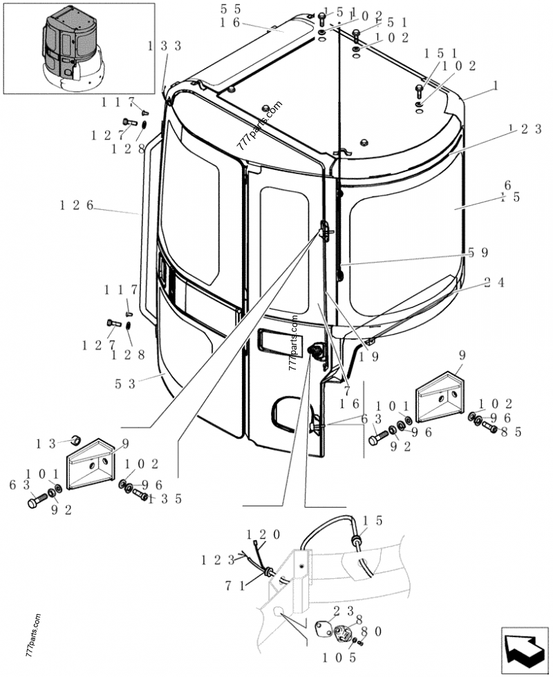 72171769 DOOR - Case spare part | 777parts.com