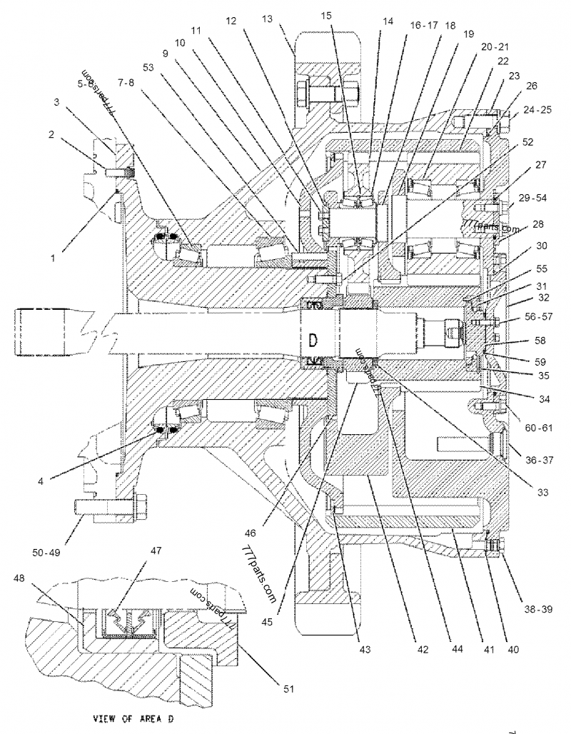 6t6566 Ring-retaining - Caterpillar Spare Part 