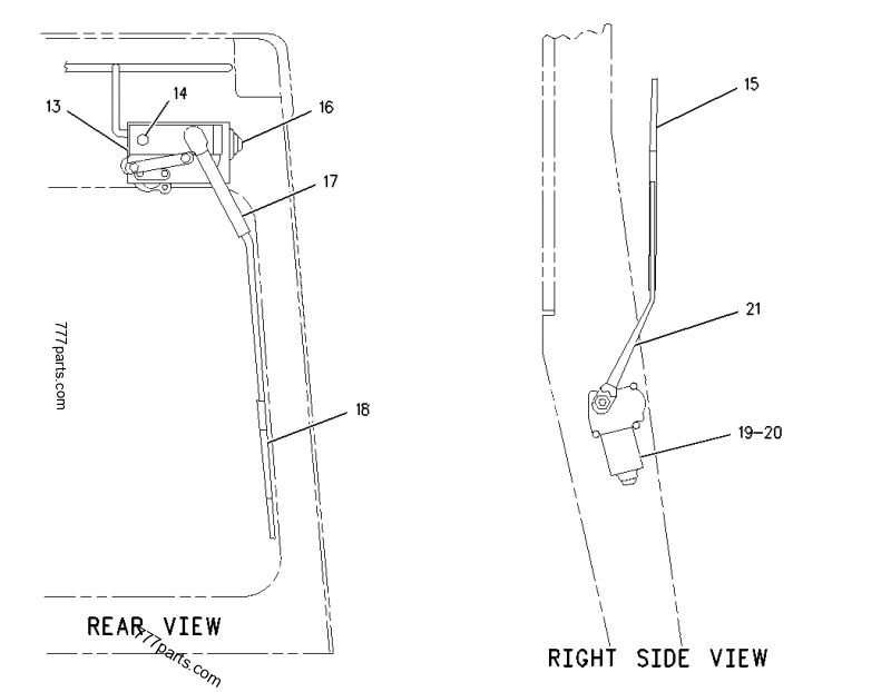 6V8659 ARM AS-WIPER - Caterpillar spare part | 777parts.com