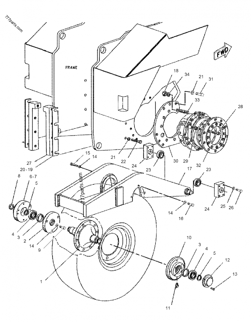 8C6854 BOLT - Caterpillar spare part | 777parts.com