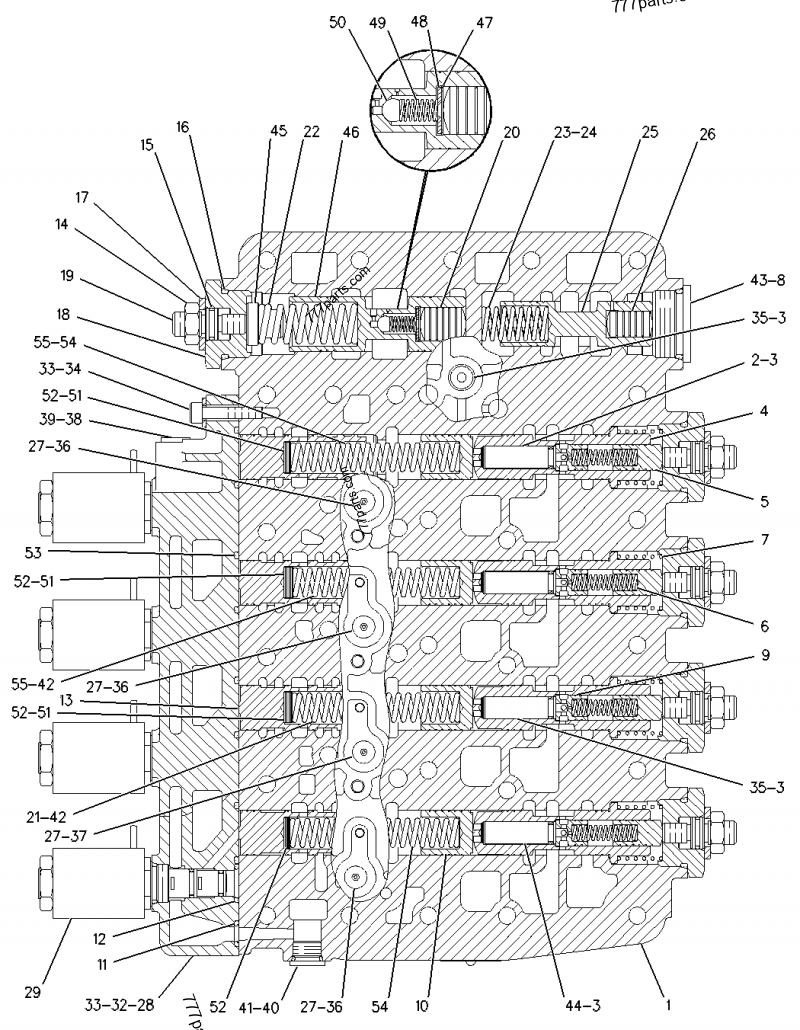 8E9893 SPOOL-RELIEF - Caterpillar spare part | 777parts.com
