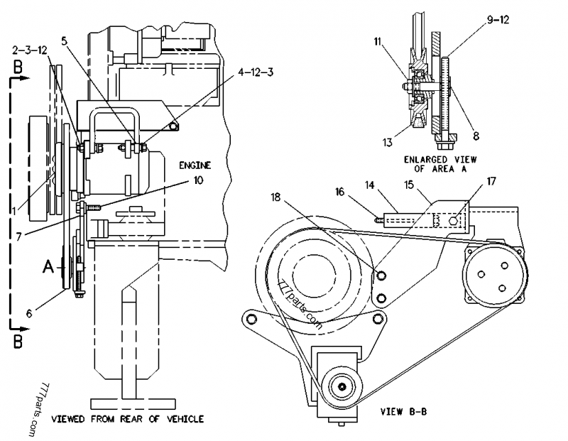 0854773 BOLT (100mm LONG) - Caterpillar spare part | 777parts.com