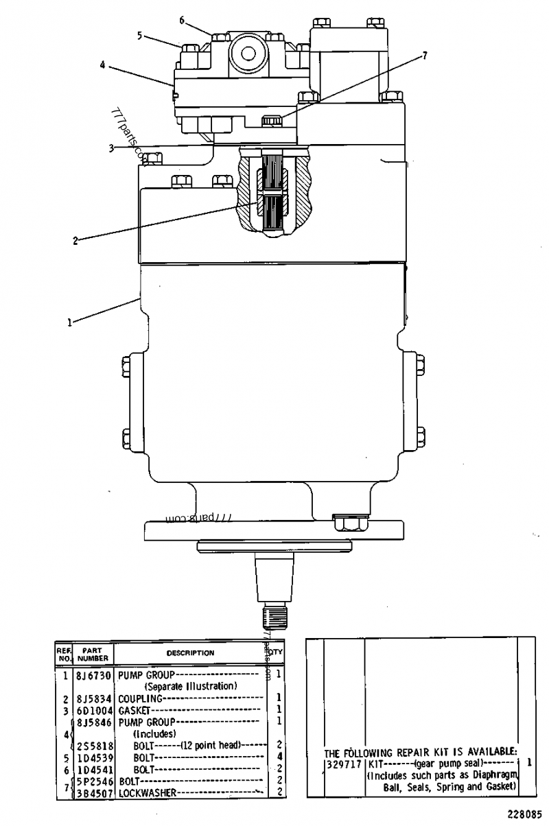 0329717 KIT-SEAL - Caterpillar spare part | 777parts.com