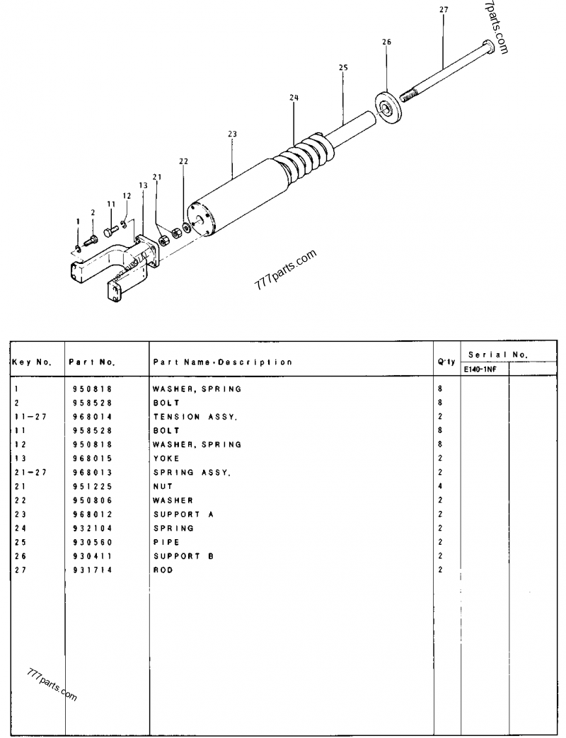 Axle Shaft Yoke - Sparex Part Number: - Sparex Part S.148367 main image 0