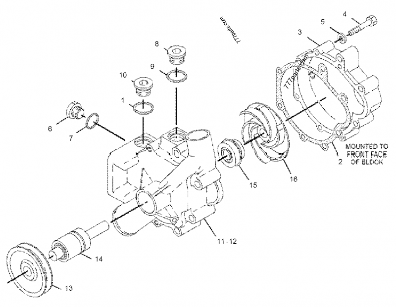 1878957 HOUSING-PUMP - Caterpillar spare part | 777parts.com