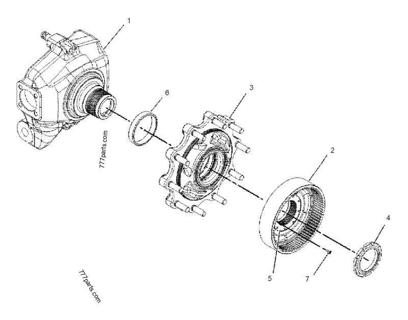 2161608 GEAR GROUP-RING - Caterpillar spare part | 777parts.com