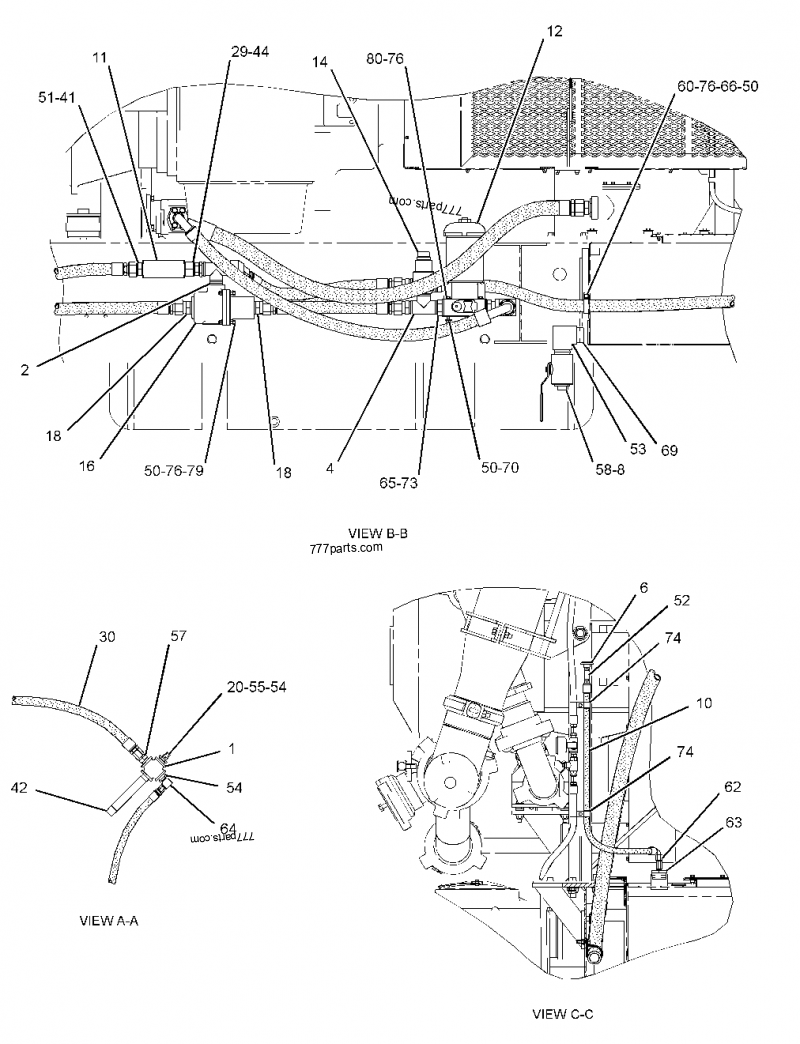 1051859 NIPPLE-PIPE - Caterpillar spare part | 777parts.com