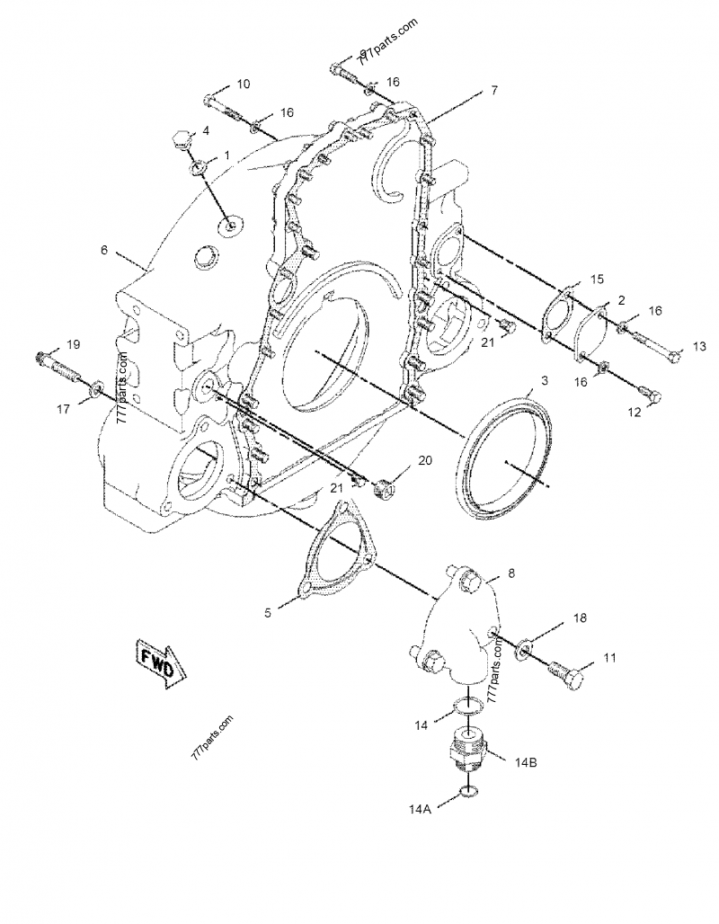 2A1162 GASKET - Caterpillar spare part | 777parts.com