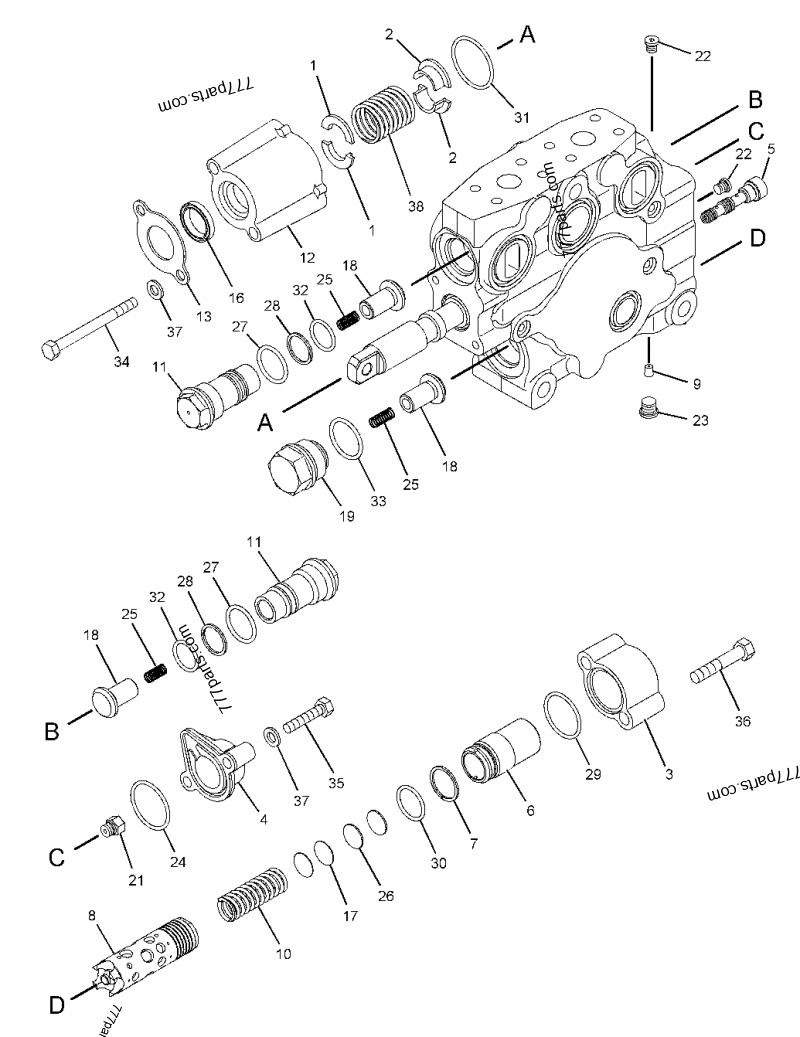 2D0598 SEAL-O-RING - Caterpillar spare part | 777parts.com