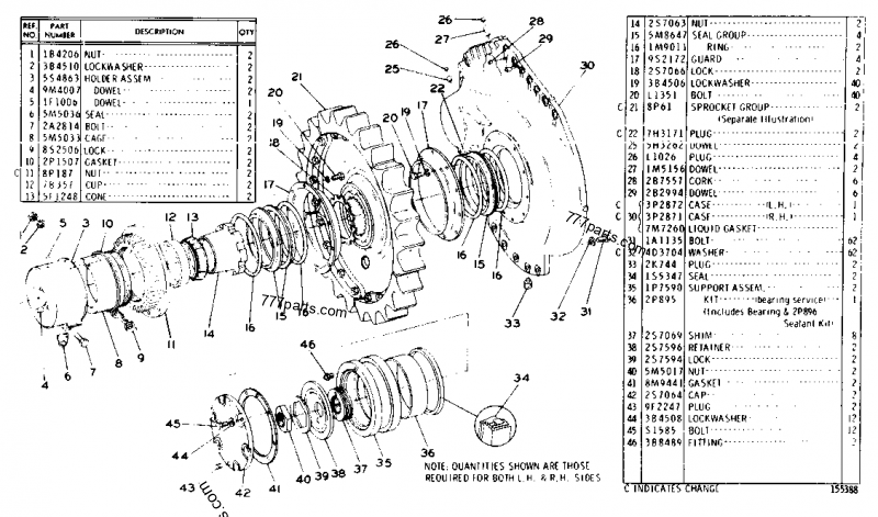 Bearings – Aftermarket Caterpillar® & Komatsu® Parts