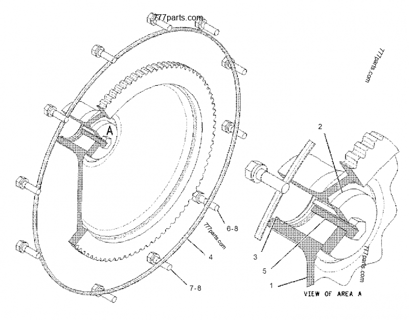 2P4443 COUPLINGFLYWHEEL Caterpillar spare part