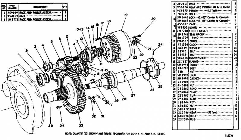 2S7062 SHAFT,TRACK SPROCKE - Caterpillar spare part