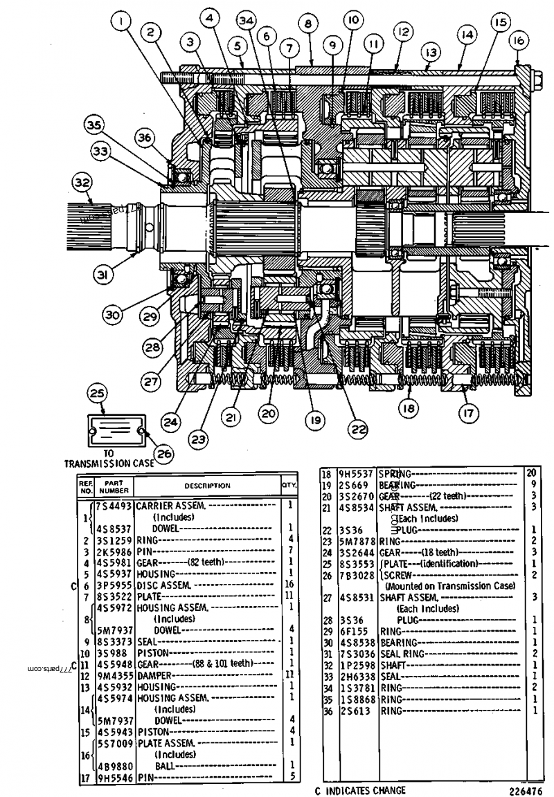 3P5955 DISC-FRICTION - Caterpillar spare part | 777parts.com