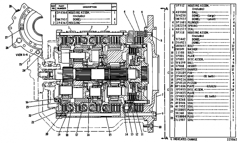 3P5955 DISC-FRICTION - Caterpillar spare part | 777parts.com