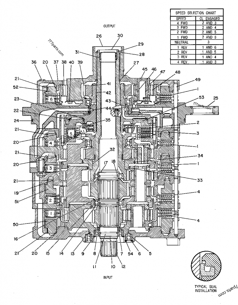 3P7489 PLATE-CLUTCH - Caterpillar spare part | 777parts.com
