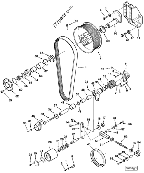 3003343 V ribbed belt - Cummins spare part | 777parts.com