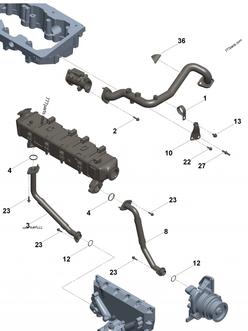 5647522 V band clamp - Cummins spare part | 777parts.com