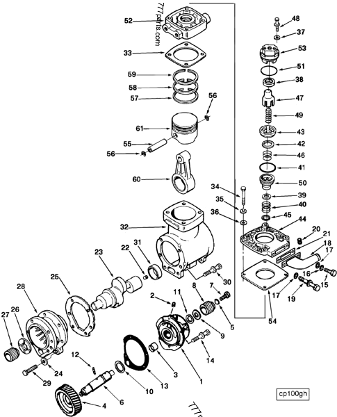 AR12719 Compressor valve repair kit - Cummins spare part | 777parts.com