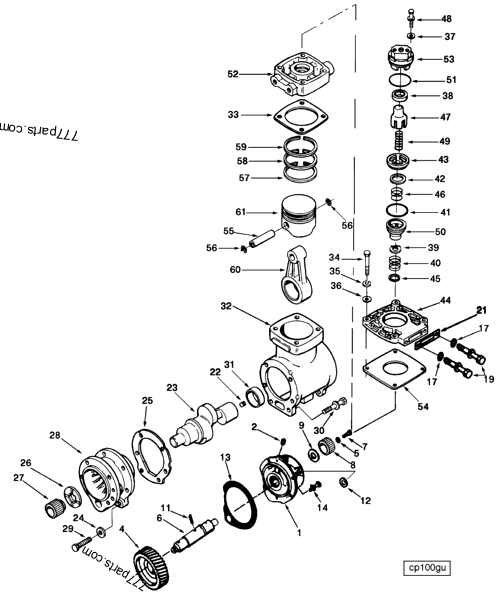 AR12719 Compressor valve repair kit - Cummins spare part | 777parts.com