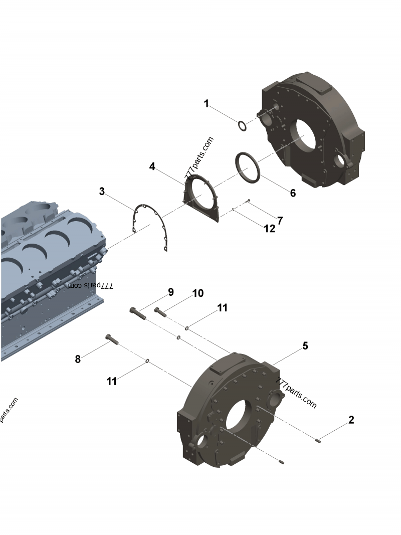 181243 Rear cover gasket - Cummins spare part | 777parts.com