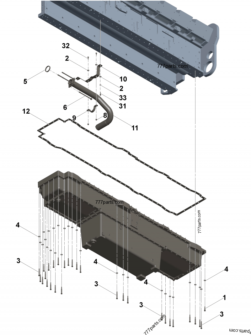 3028696 Oil pan cover - Cummins spare part | 777parts.com 
