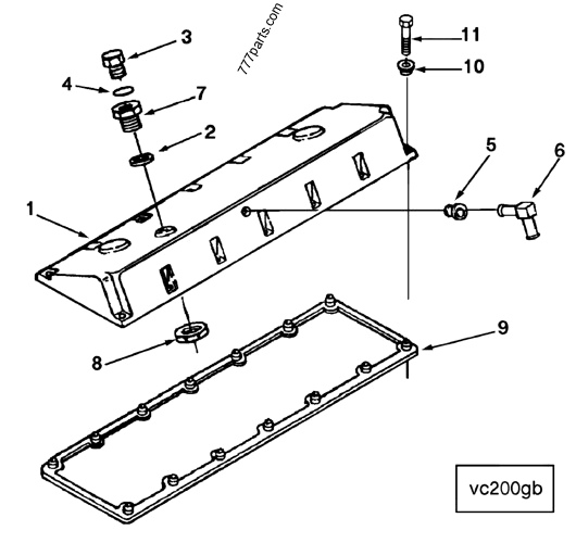 3034855 Rocker lever cover gasket - Cummins spare part