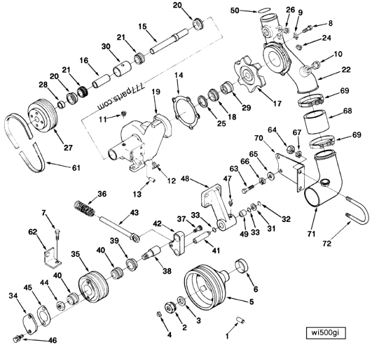 3035248 Water Pump Seal - Cummins Spare Part 