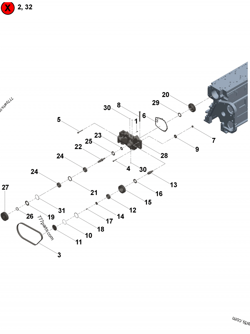 3064404 Fan hub cover - Cummins spare part | 777parts.com 3064404 Fan hub cover - Cummins spare part | 777parts.com
