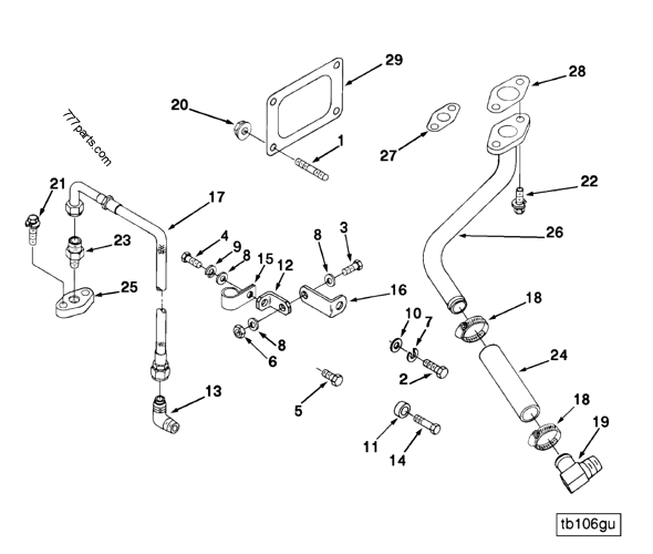 3065060 Flexible hose - Cummins spare part | 777parts.com