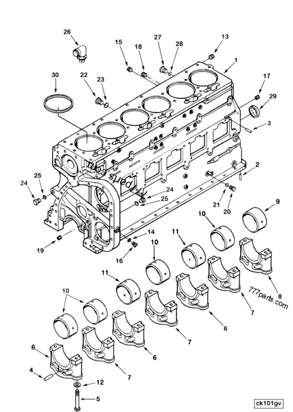 ココチャン道 3068094 Cylinder block - Cummins spare part | 777parts.com