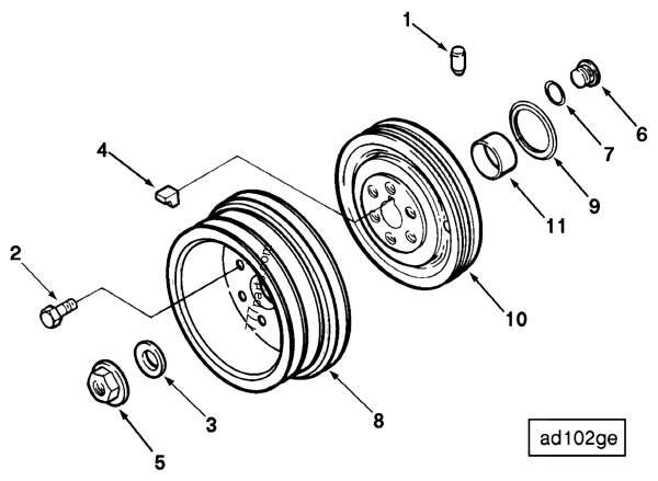 3068916 Accessory drive pulley - Cummins spare part | 777parts.com