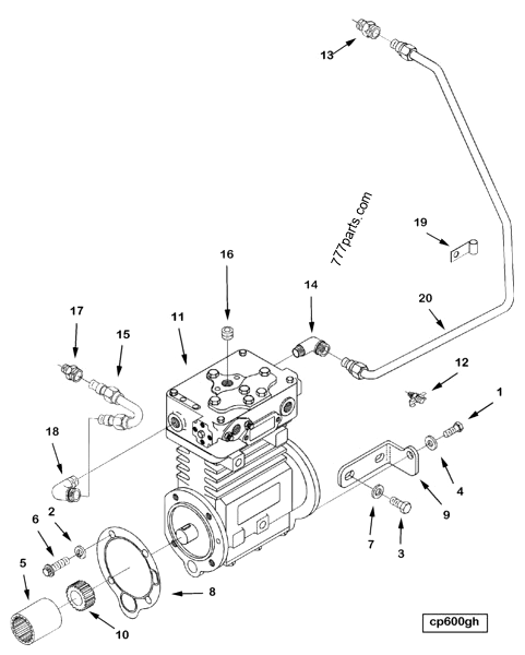 3069211 Air compressor - Cummins spare part | 777parts.com