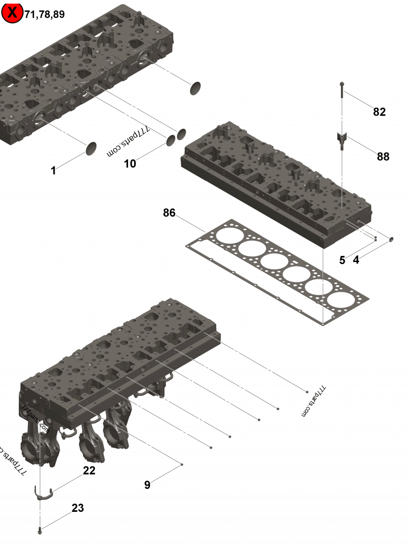 3070072 Spring guide - Cummins spare part | 777parts.com