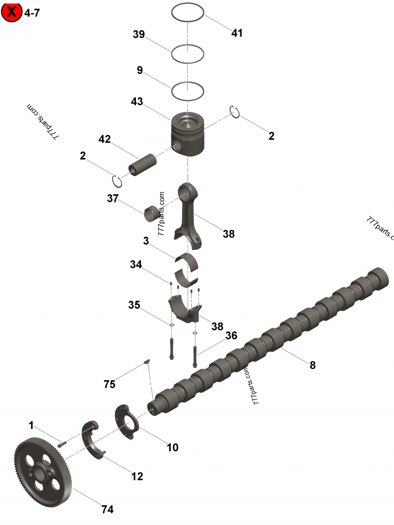 3090000 Camshaft - Cummins spare part | 777parts.com