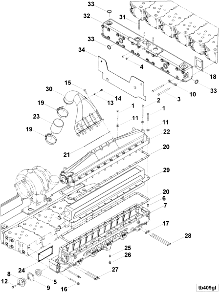 3090299 Aftercooler cover gasket - Cummins spare part
