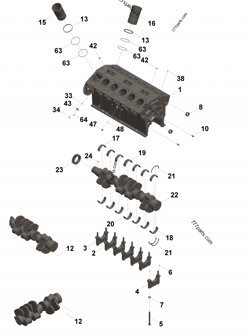 3092718 Cylinder liner - Cummins spare part | 777parts.com