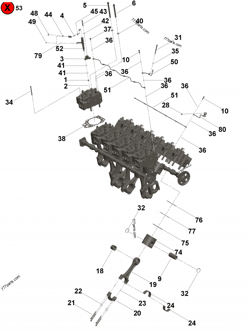 y.様 3092974 Camshaft - Cummins spare part | 777parts.com