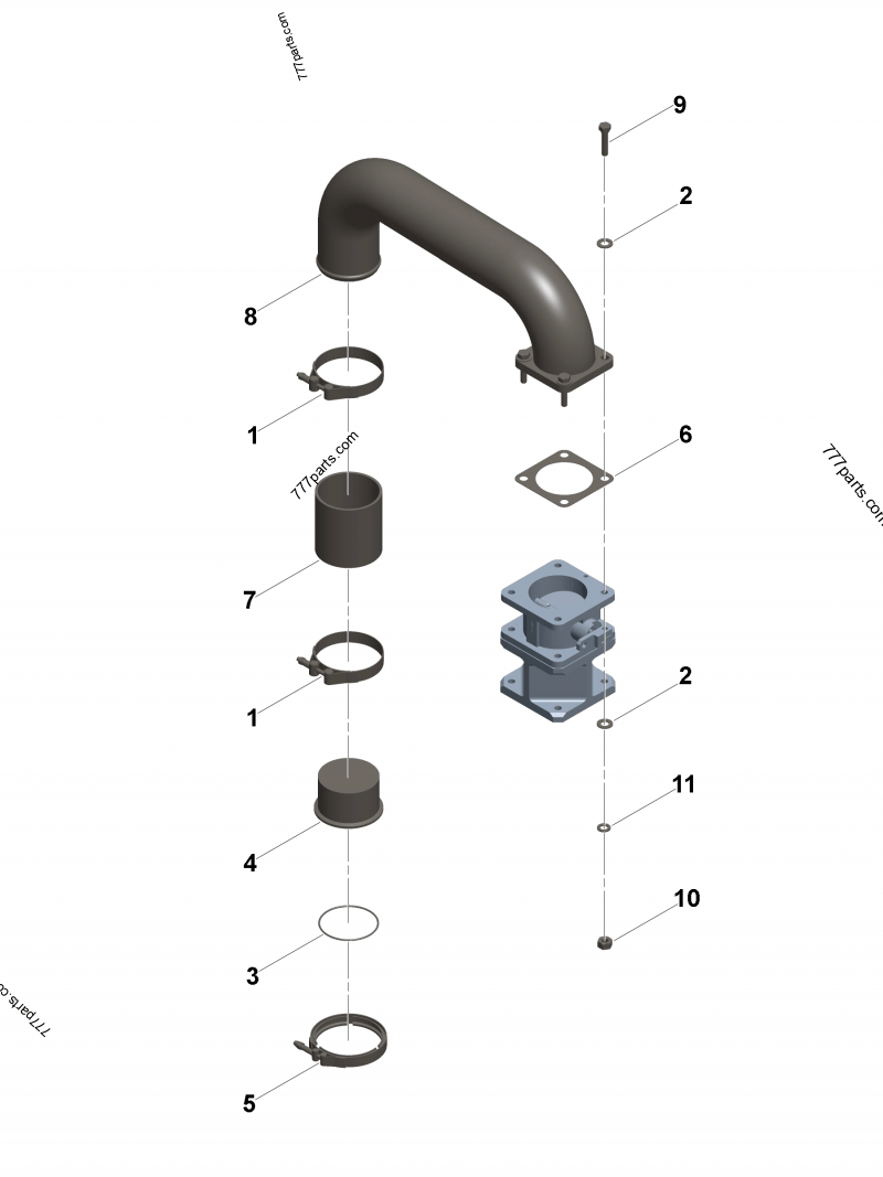 3094043 V band clamp - Cummins spare part | 777parts.com